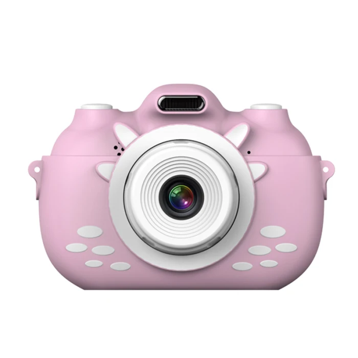 Digital Kids Camera 3Inch TouchScreen Dual Lens Cartoon Photography Birthday Gift OC-shipping