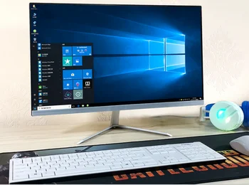 شراء24 أو 27 بوصة وحدة المعالجة المركزية I5/i7 RAM 4/8/16GB 128GB 256GB 1 تيرا بايت SSD OS Win7 كمبيوتر مكتبي Pc