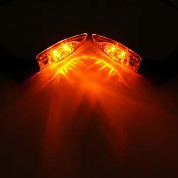 

Plastic Turn Signal Light 12V Yellow For BMW S1000RR R1200GS F800GS Set Rear