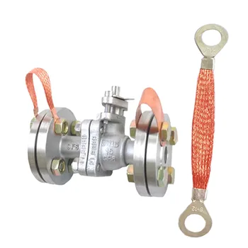 

10pcs 150-200mm lugs terminal strips copper braid Bridge connection ground wire span cable for distribution box cable tray