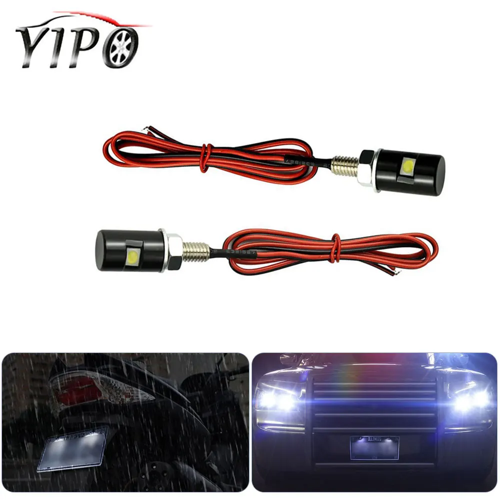 

Car Motorcycle Led License Plate Lights Wired Motorcycle Light LED Signal Light Bulb decoration lamp Motocross 5050 SMD LED 12V