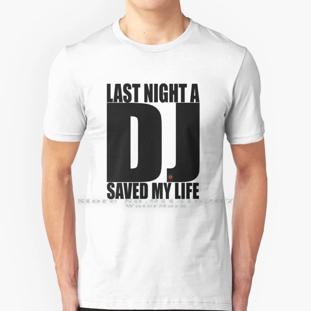 Ultima Notte Un Dj Ha Lasciato La Mia Vita Maglietta Cotone 6Xl Dj Giradischi Vinile Musica Dance Party