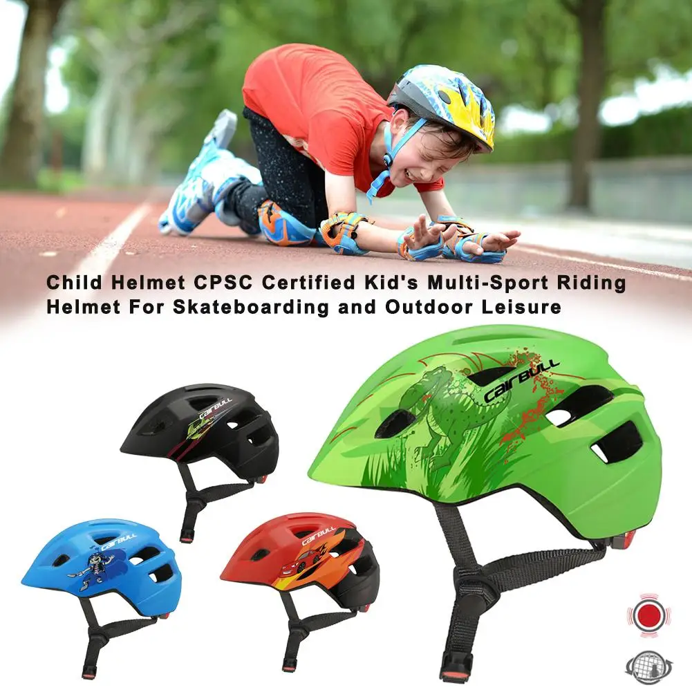 Велосипедный детский шлем CPSC Сертифицированный детский мульти-спортивный шлем для катания на велосипеде для скейтбординга и отдыха на открытом воздухе Высокое качество