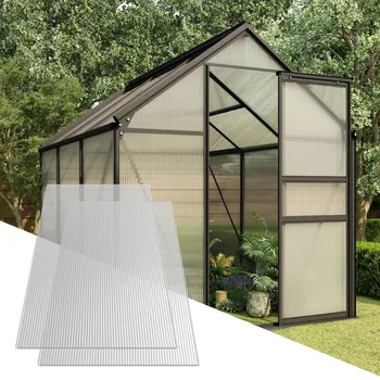 

5pcs 4.5mm Thickness Cultivate Agriculture Greenhouse Panels Sheet Cut Board For Greenhouse Canopy Use Temperature Control Cover