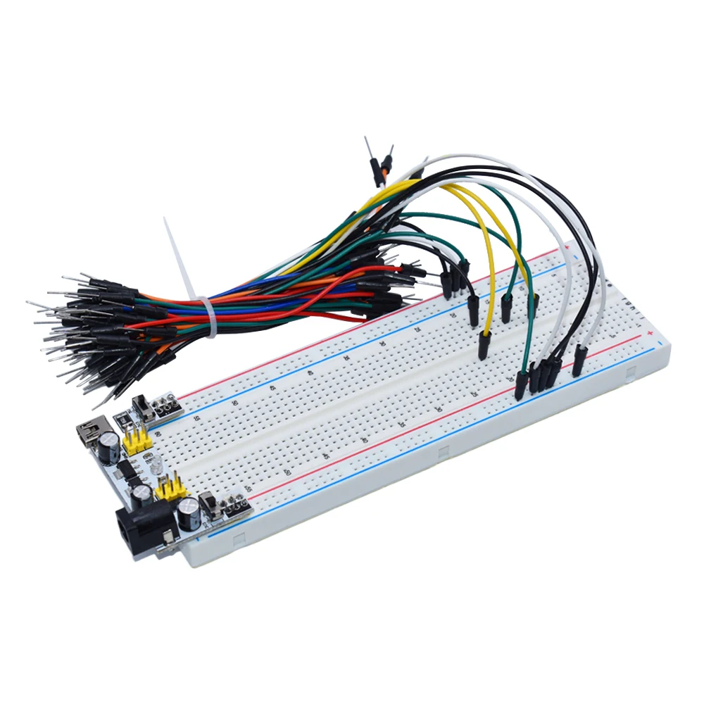 NEW MB-102 MB102 Breadboard 400 830 Point Solderless PCB Bread Board Test Develop DIY for arduino laboratory SYB-830 image 23