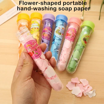 

Travel Soap Paper Washing Hand Bath Clean Disposable Soap Paper Portable Mini Child Hand Washing Soap Paper