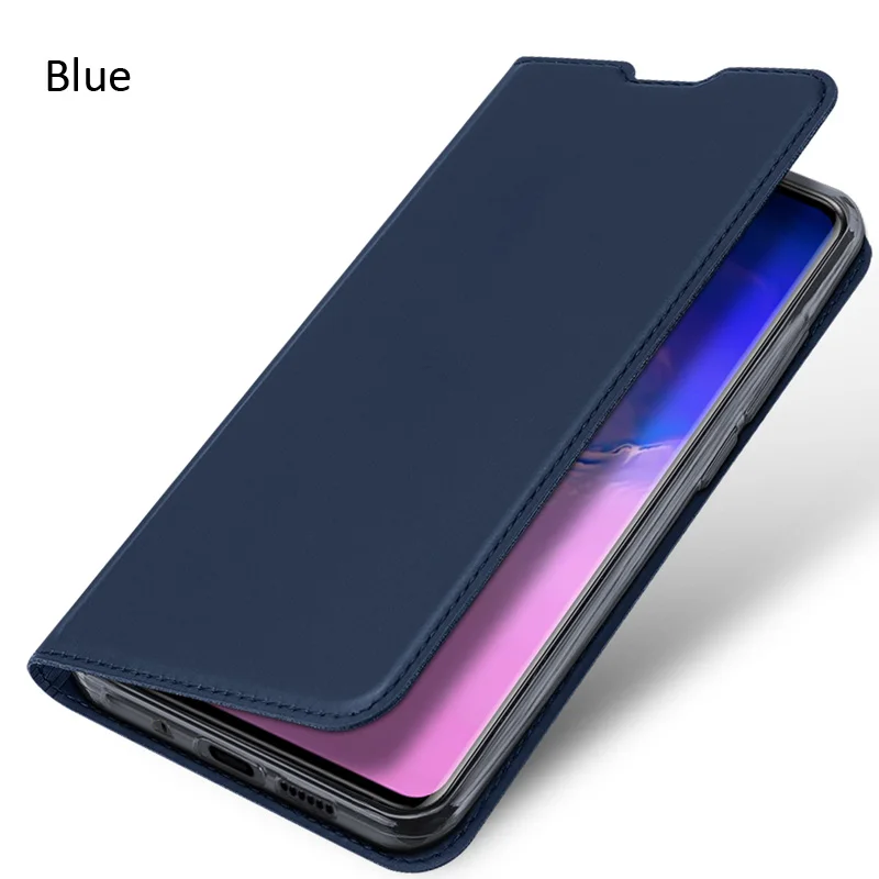 Кожаный флип-чехол DUX DUCIS для samsung Galaxy S11 Plus S11e, чехол-бумажник - Цвет: Blue