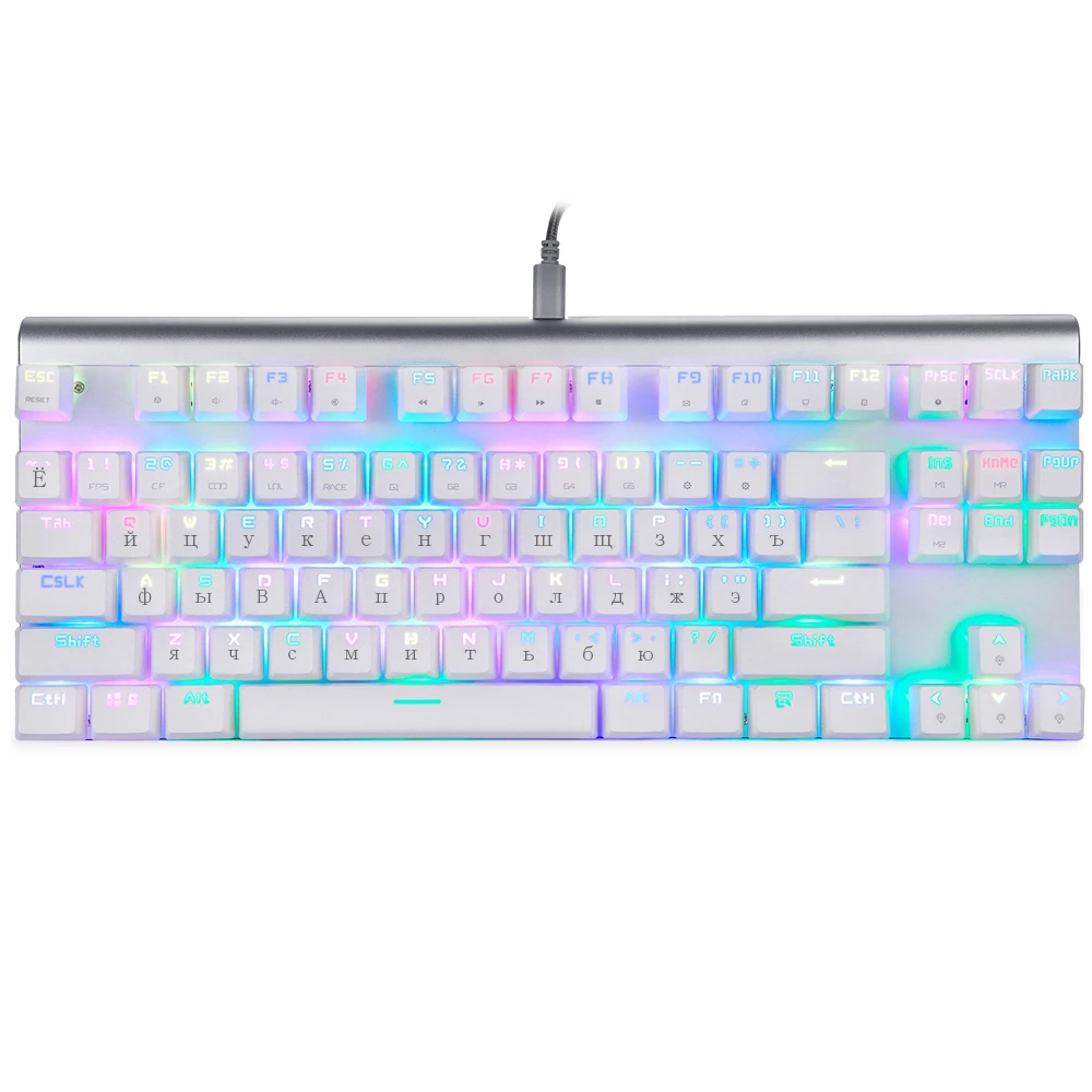 MOTOSPEED CK101 Mechanical Gaming Keyboard Keyboards 87 Keys Backlight Keyboard High-sensitivity for Computer Gamer Russian