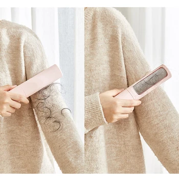 

New Portable Lint Remover Clothes Fuzz Fabric Brush Tool Power-Free Fluff Removing Roller for Sweater Woven Coat Easy to Clean