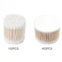 Средство для снятия макияжа одноразовые с двойной головкой ушные ресницы Аппликатор Q наконечник ватные палочки стерильные деревянные ручки косметические