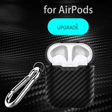 Для AirPod зарядная коробка для Apple AirPods Bluetooth беспроводные наушники чехол для наушников чехол для крышки корпуса из углеродного волокна чехлы протектор