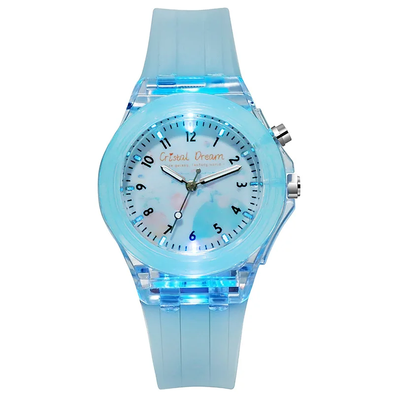 New Sports Kids Watches For Girls Boys Gift Personality Clock Easy Read Children Silicone Flash Quartz Wristwatch Reloj Infantil
