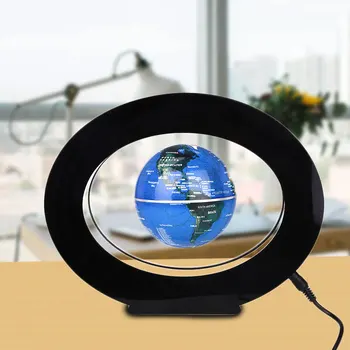 

LED Magnetic Levitation Floating Globe Lamp Decoration EU Plug 4 Inches