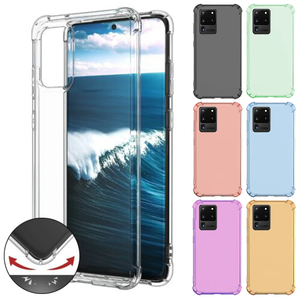 Чехол для Samsung Galaxy S20 Ultra/S20 +/S20 силиконовый ТПУ противоударный устойчивый к