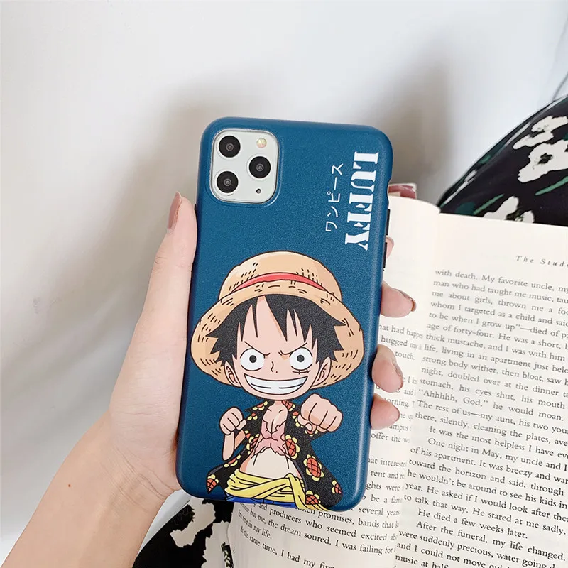 One Piece Luffy Cartoon Sauron phone cover for iphone 6 6s 7 8 plus 11 Pro X XS Max Xr Anime Painted TPU Soft Silicone Cover