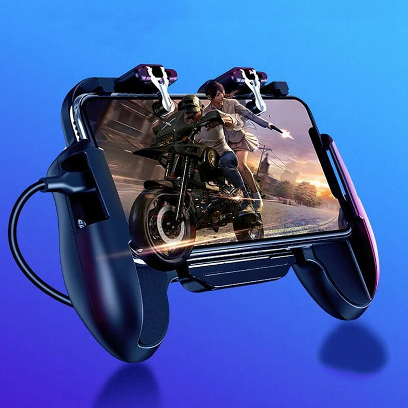  Phone Game H5 Cooler Cooling Fan Gamepad Controller Fire Hand Grip For Pubg