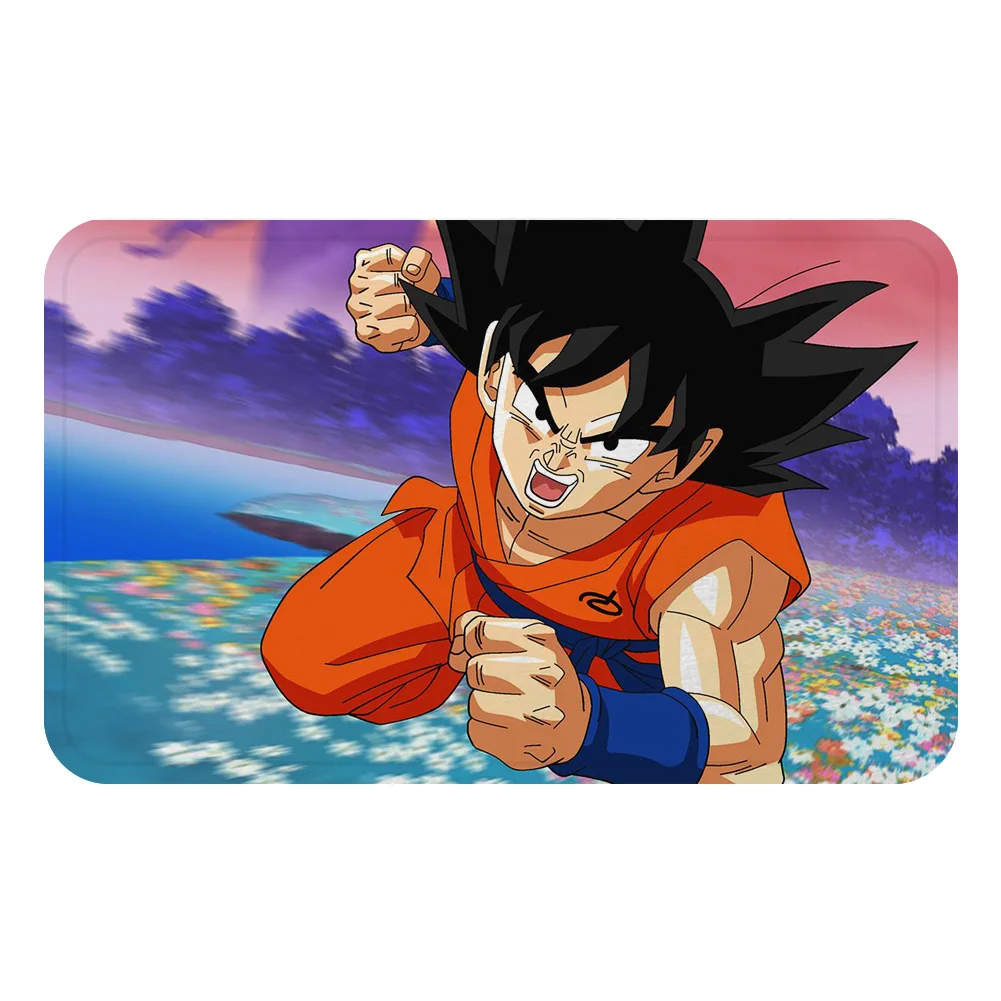 Сон аниме Гоку Dragon Ball персонаж коллекция коврик для ванной ковер декоративный Противоскользящий коврик комната автомобиль пол барная подложка домашний декор для дверей - Цвет: Лиловый