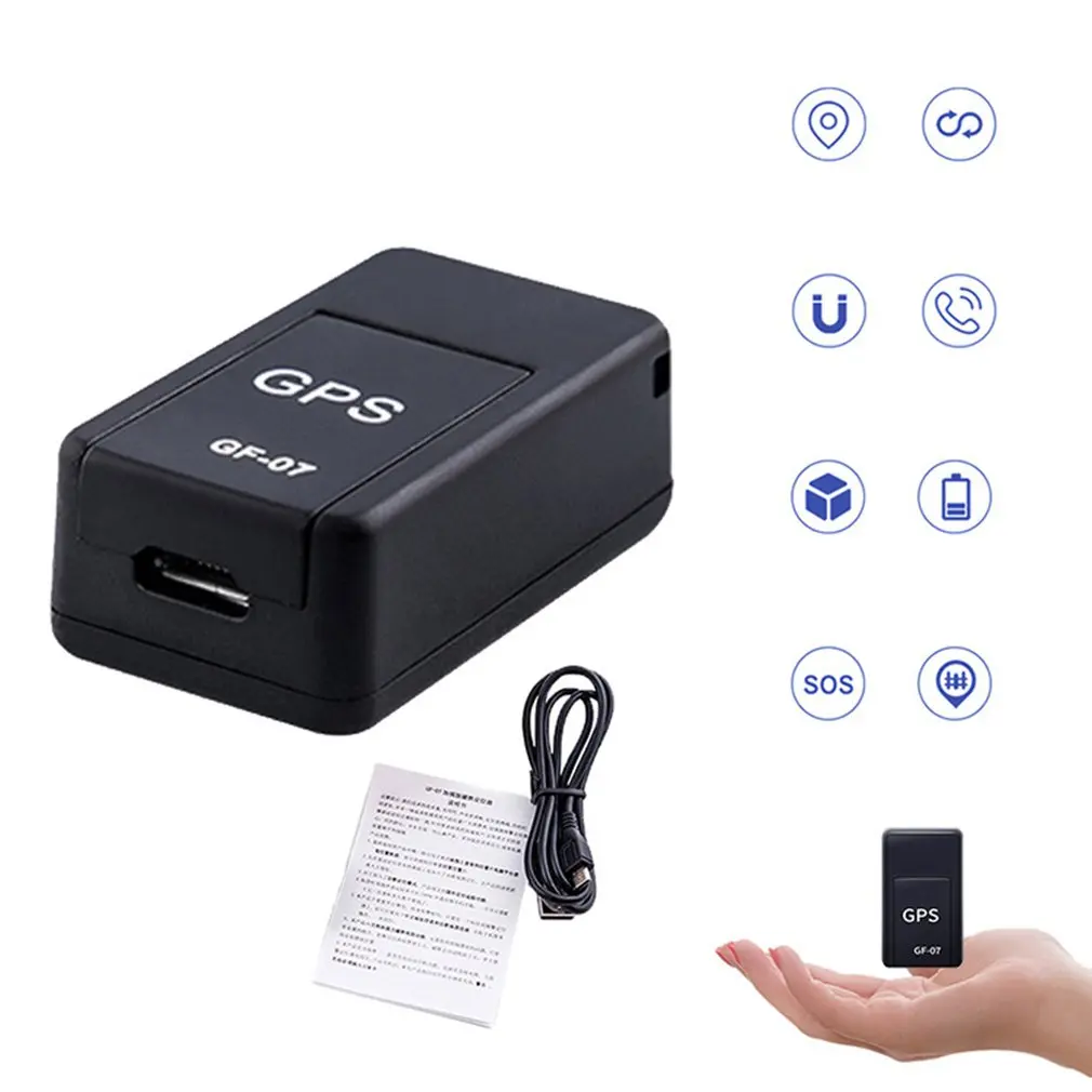 Gf07 Gsm Gprs Mini Car Magnetic Gps Anti-lost Recording Real-time Tracking Device Tracker Support Mini Tf Card - Portable Gps Tracker -