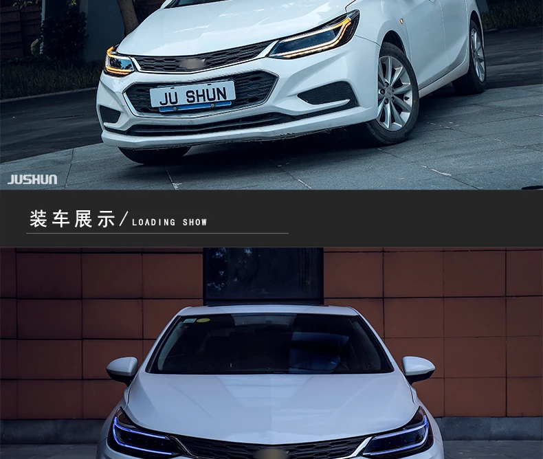 Автомобильный Стайлинг Головной фонарь для новых Chevrolet Cruze фары- светодиодный фары DRL Q5 Биксеноновые линзы Высокий Низкий луч парковка