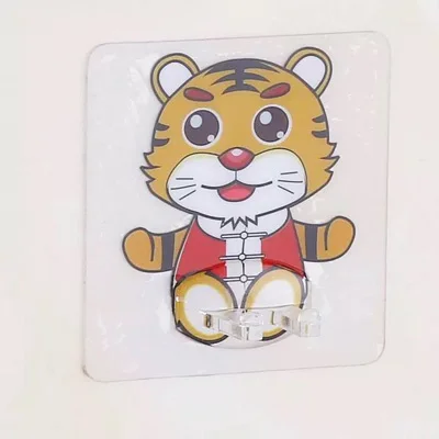 4pcs tiger 4 шт., держатель для зубных щеток, прозрачная подставка для путешествий, органайзер для туалетной бритвы, Детская стойка для хранения зубных щеток, аксессуары для ванной комнаты, панда - Цвет: 4pcs tiger