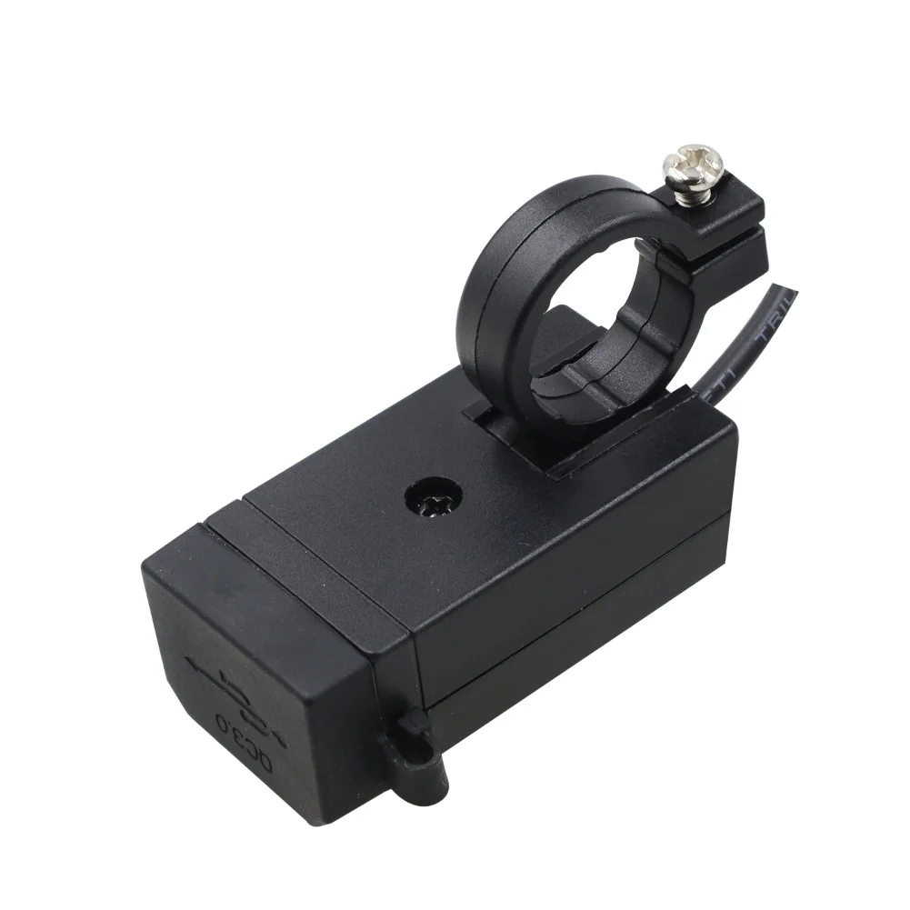 12-24V мотоцикл двойной USB зарядное устройство QC3.0 адаптер питания для быстрой зарядки с переключателем