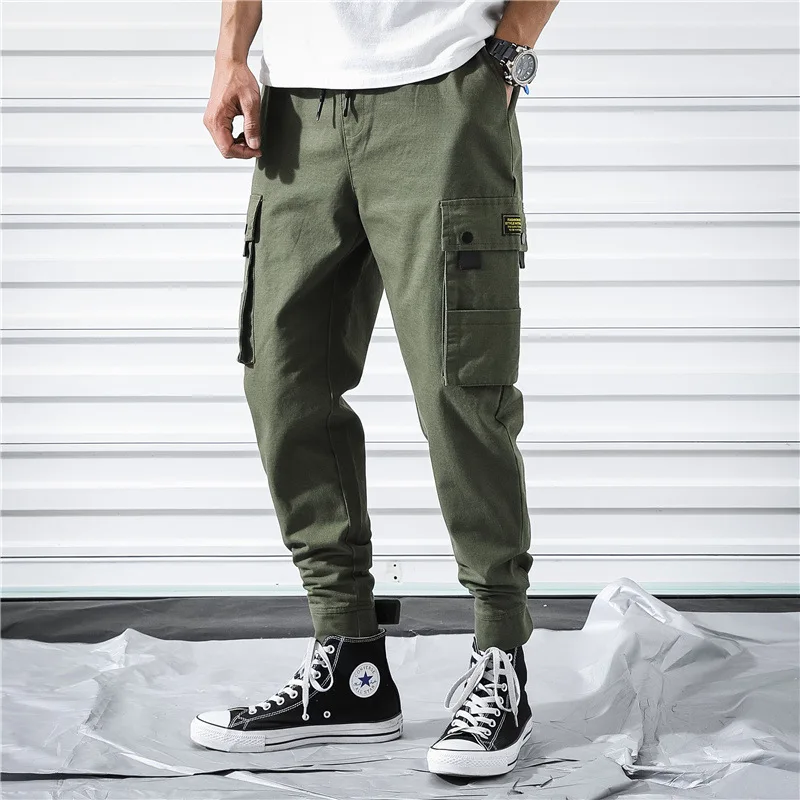 Men Hip Pop Pants Trousers Streetwear Sweatpants Male Casual Fashion Cargo Pants Men