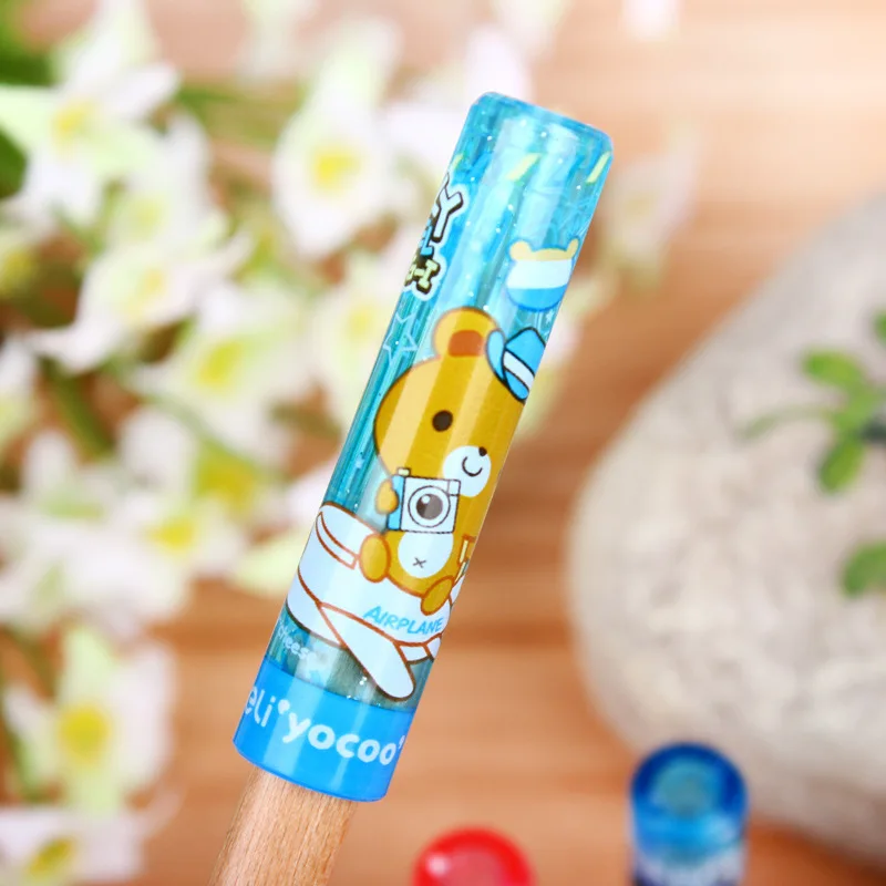 Wholesale Deli 0505 Card Holder Pencil Cap/Pencil Extender Pencil Grip Safe Pen 6-Pack