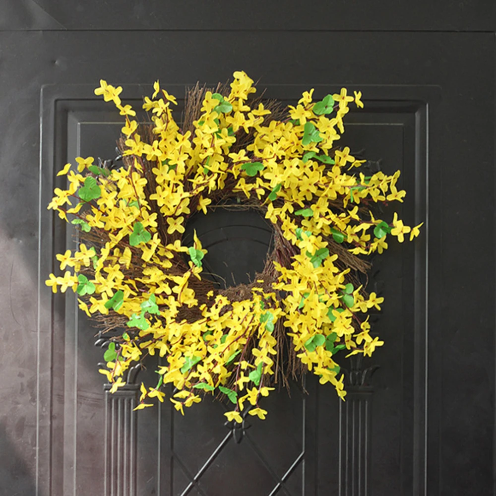 Artificial Flower Garland Wreath Silk Flowers Home Room Door Wedding Decoration