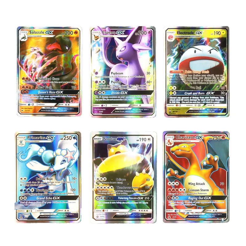 Новая Коллекция игр 10-324, торговые GX карты Pokemones для Funs, детские игрушки на английском языке