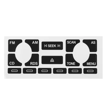 

A Set Car Audio Multimedia Radio Stereo Worn Peeling Button Repair Decals Stickers For Audi A4 B6 B7/ A6/ A2 A3 8L/P