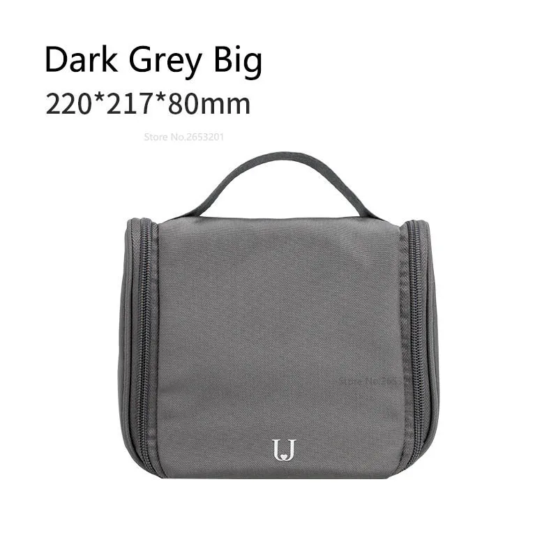 Xiaomi компактная косметичка женский косметический набор для макияжа комплект для органайзера в багаже путешествия сумка для хранения путешествий Mijia Youpin - Цвет: Big Dark grey