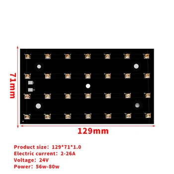 

3535 led uv 365 , 400 , 365 , 380nm with aluminum plate