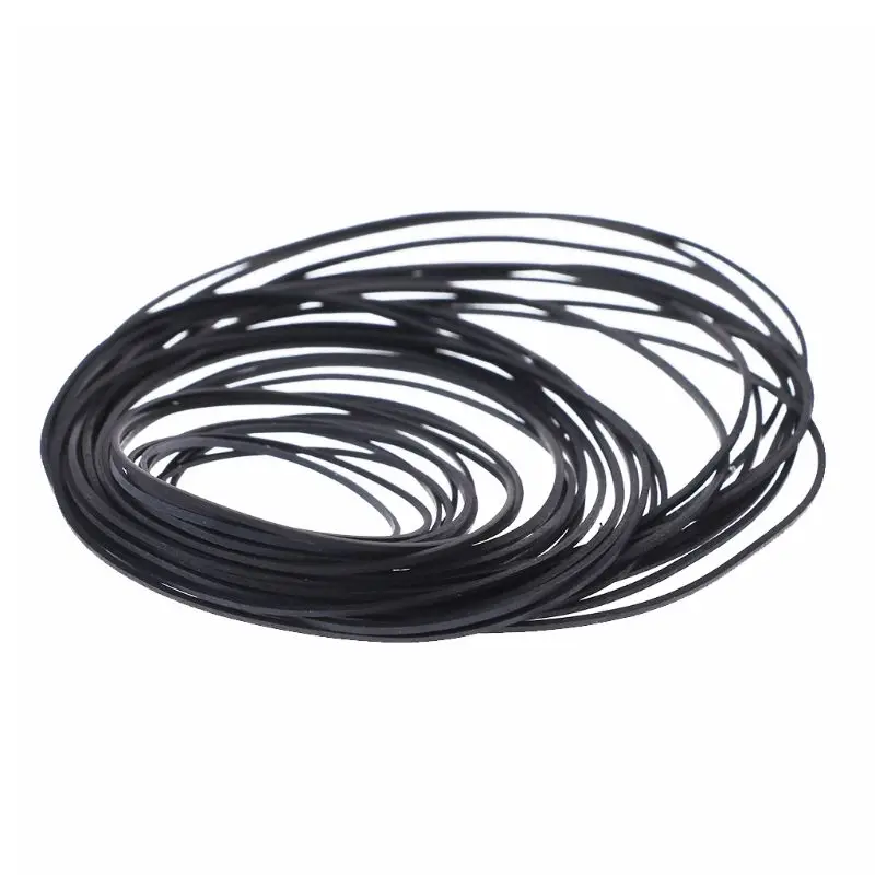 

5-130MM Universal 1mm width square Rubber Belt Mix Cassette Tape Machine 25 pcs B2QA