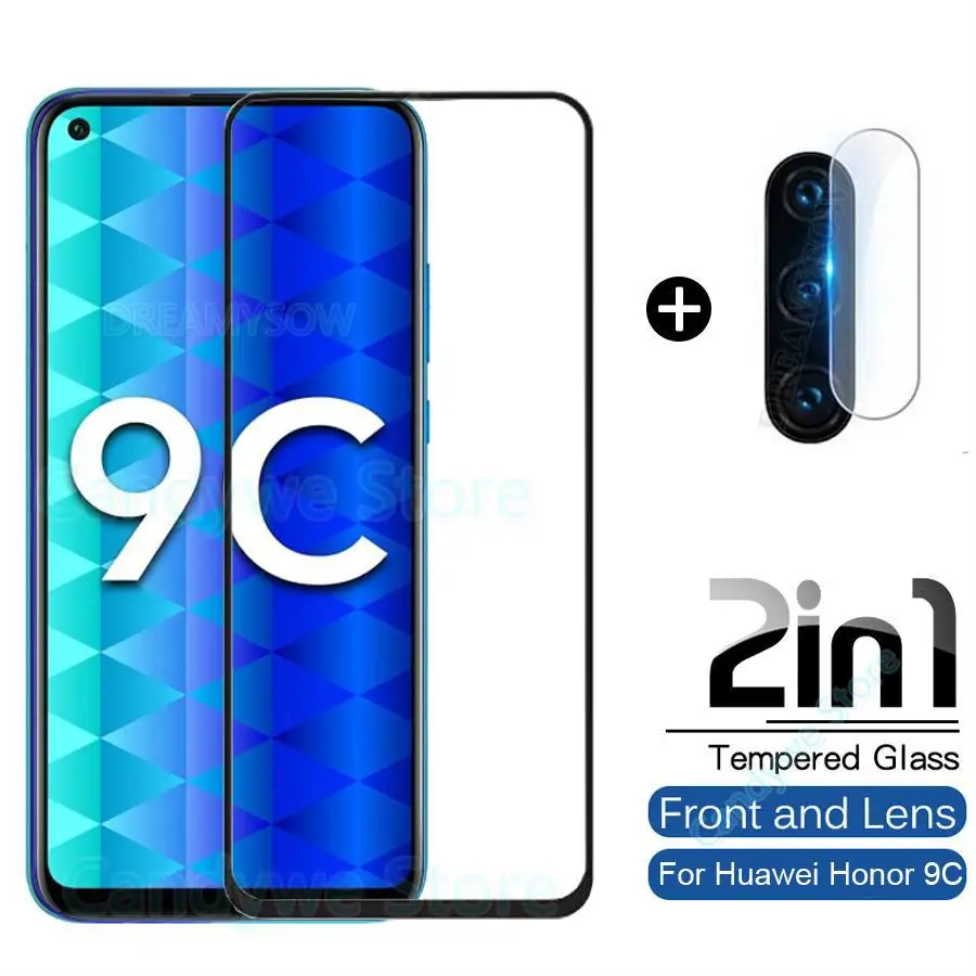 Защитное стекло 2 в 1 для Huawei Honor 9C 9S 9A 9X 10X Lite X10 20s 30s 30i 30 20 lite | Мобильные телефоны и