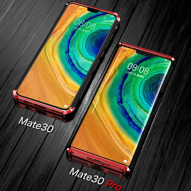 Чехол LONGNEWS для huawei mate 30 Pro, металлическая алюминиевая рамка, PC чехол s для huawei mate 30, чехол, скраб для телефона, защитное стекло
