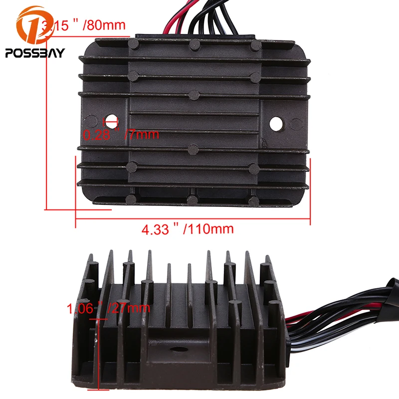 Регулятор напряжения мотоцикла POSSBAY выпрямитель подходящий для Suzuki 2005 2009 бульвар