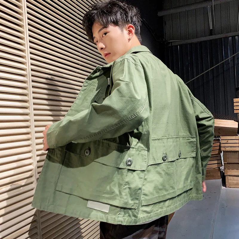 

2019 Autumn MEN'S Coat New Style Korean-style Trend Versatile Loose-Fit Clothes Students Popular Brand Workwear Shirt Jacket