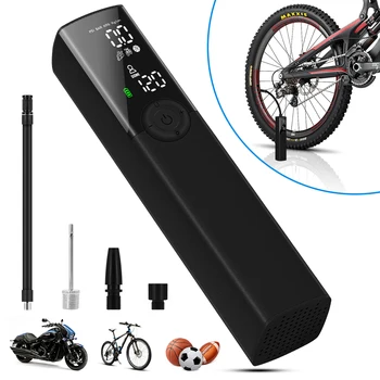 

Portable Air Compressor 120PSI Electric Auto Pump for Car Motorcycle Bike Built-in 1200mAh Battery Mini Tyre Inflator LED Light