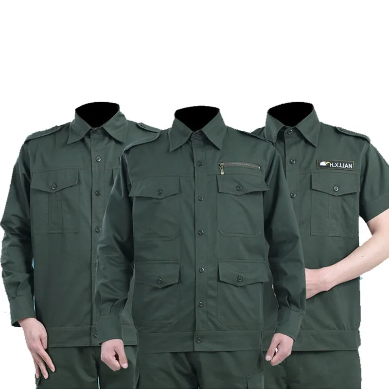 

Army Shirt Men Green Short-Sleeved Shirt Men'S Wear Cotton Workwear Shirt Large Size European and American Men's Clothes