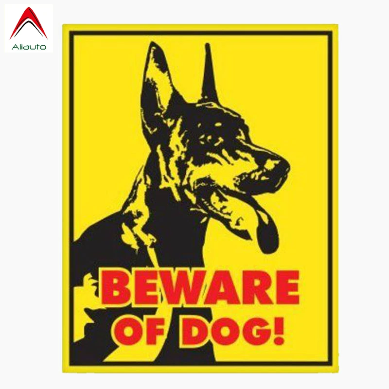 Светоотражающая предупреждающая Автомобильная наклейка Aliauto Doberman Pinscher