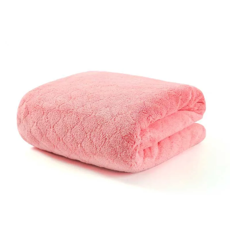 pink Супер абсорбирующее банное полотенце для детей и взрослых, впитывающее мягкое удобное банное полотенце из микрофибры, пляжное полотенце, детское одеяло - Цвет: pink