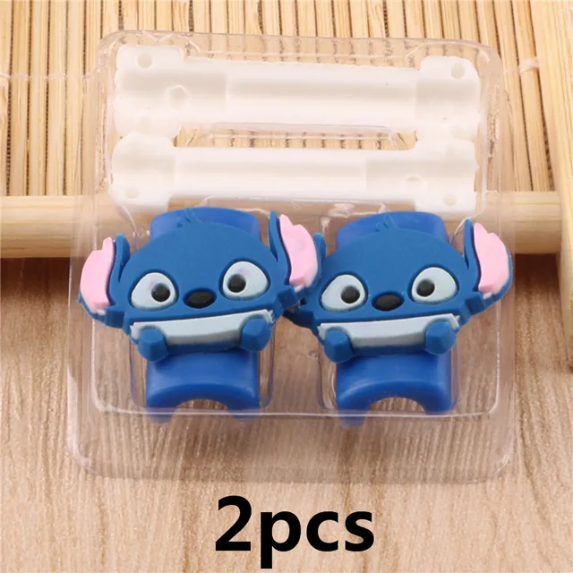 NO.12 2 шт. милый кабель передачи данных защитный чехол для IPhone11 7 8Plus usb кабель для зарядки мультфильм стежок кабель для модели Winder Cover - Цвет: NO.12