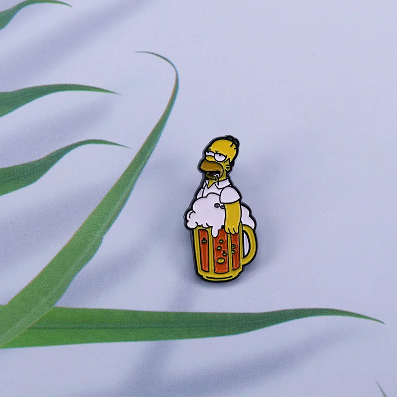 Весёлые Мультяшные куртки и рюкзаки с надписью Homer beer