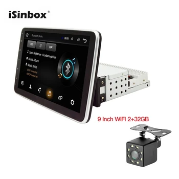 

ISINBOX 9" Car Radio Autoradio Android 9.1 Wifi Head Unit GPS Navigation 2G 32GB 8 Core Multimedia Player 360° Rotatable Screen
