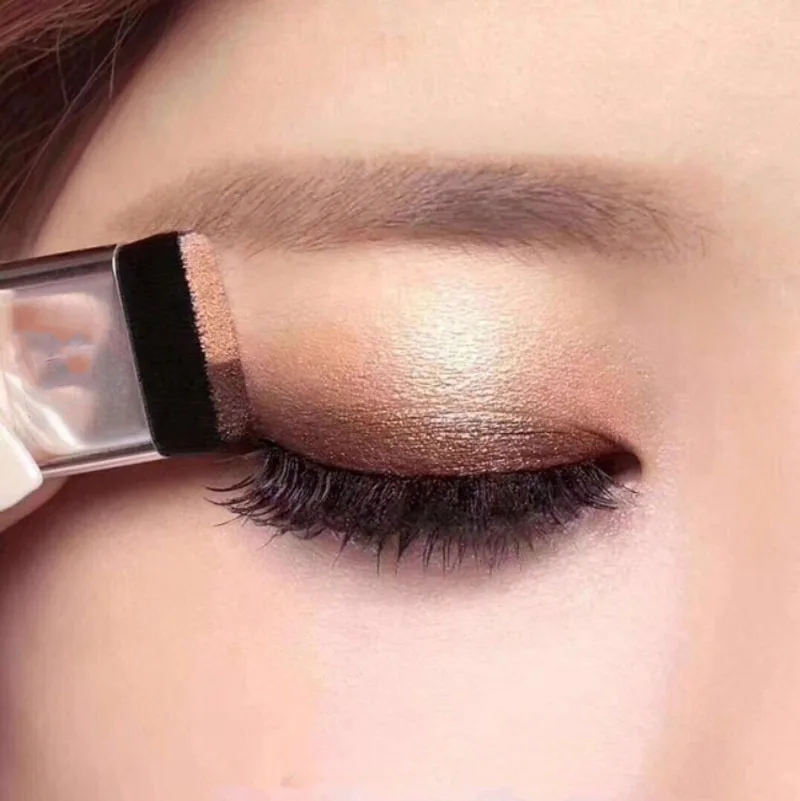 Paleta de sombra de ojos Lazy, doble gradiente de Color, brillo, sombra de ojos, resistente al agua, brillo, cosméticos