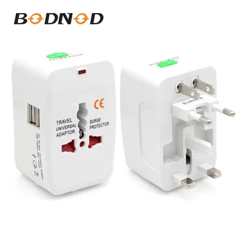 

Dual USB Global Travel General Plug Multifunctional Conversion Socket Travel Adapter European Standard Plug