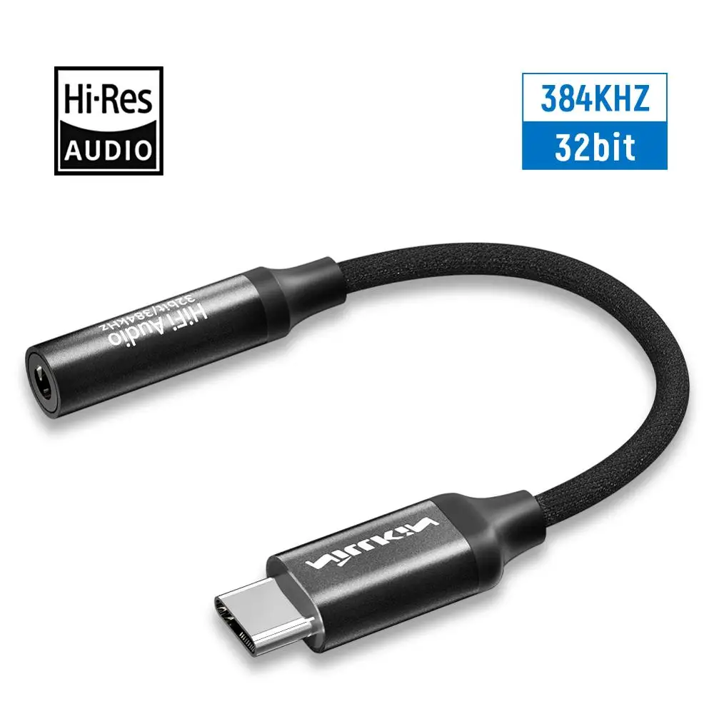Усилитель для наушников NILLKIN Hi-Fi ЦАП переходник Type-C на 3 5 мм 32 бит/384K Samsung iPhone OnePlus |