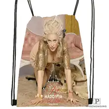 Пользовательские Мадонна-@ 01 походная сумка на шнурке милый рюкзак для детей(черная спинка) 31x40 см#180611-03-106