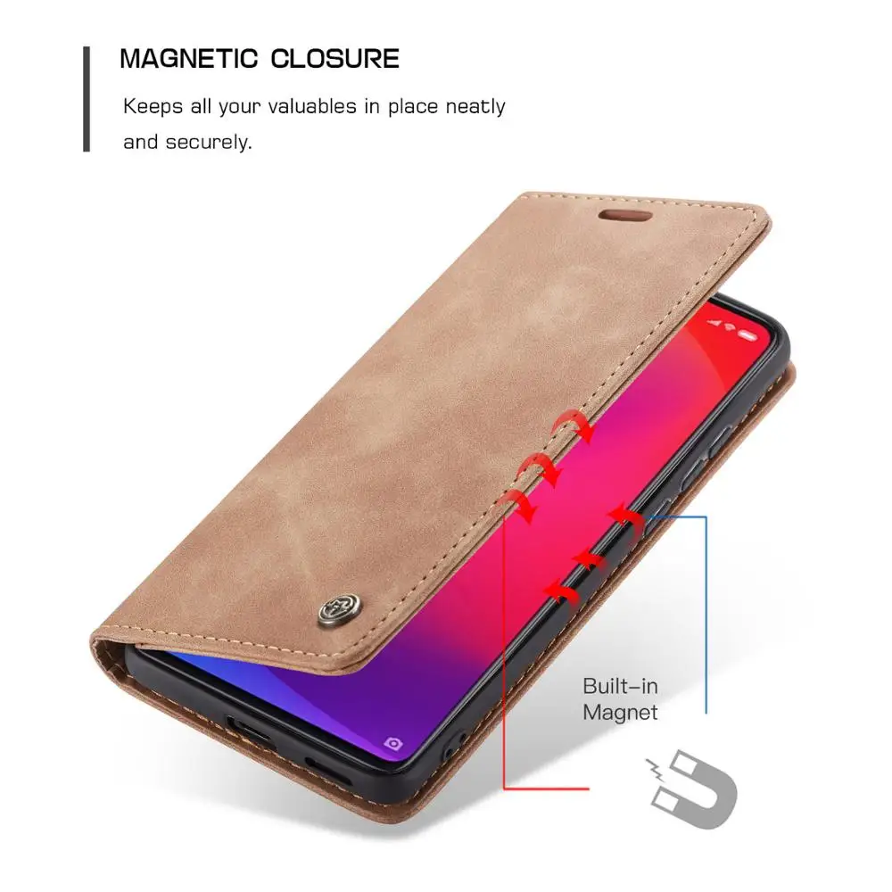 Роскошный кожаный флип-чехол для Xiaomi 9 9T Redmi K20 Pro Note8 Магнитный кошелек для Oneplus 7 Pro 1+ 7 держатель для карт с подставкой