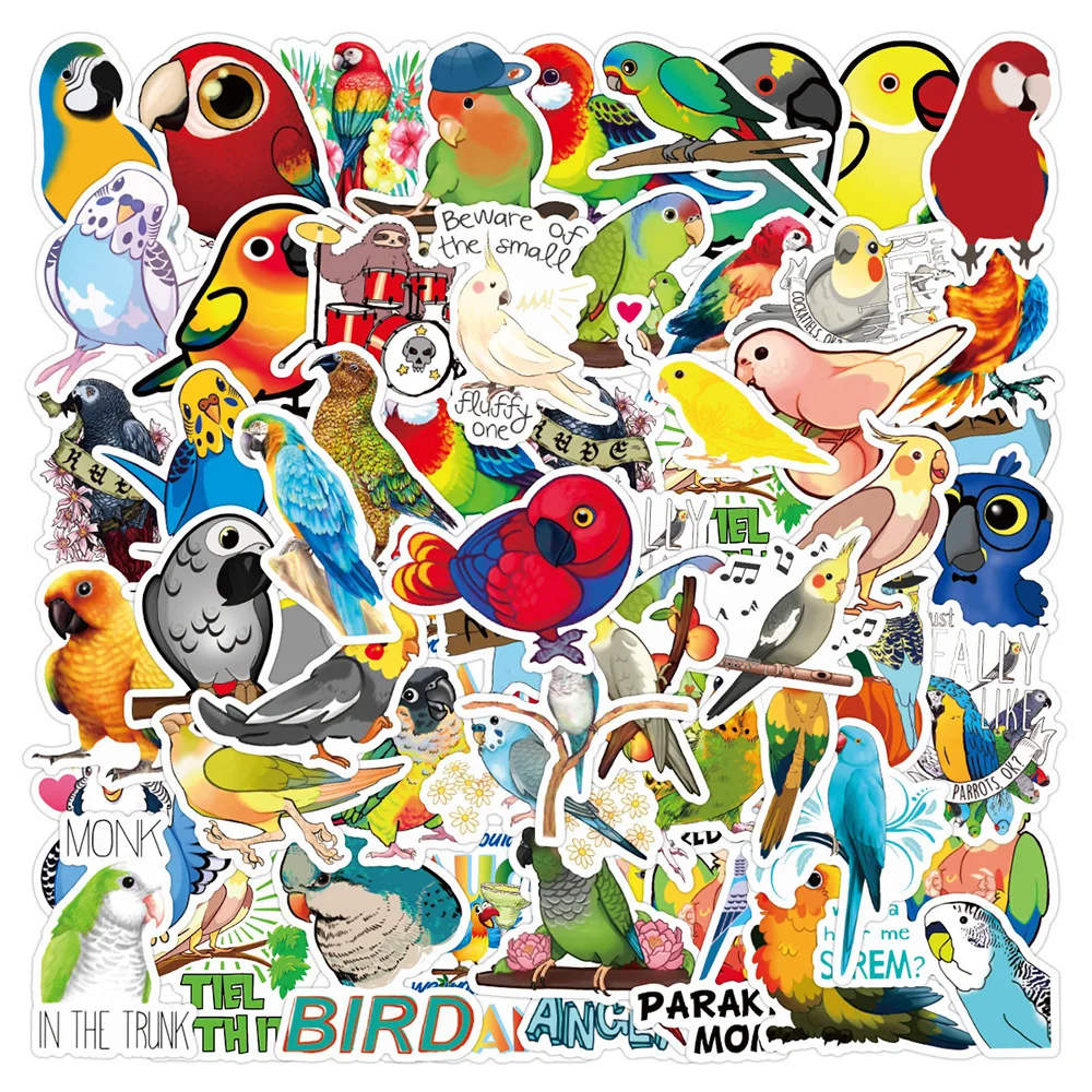 Stickers – Assorted Bird Style - 2 inch (total of 20 stickers)